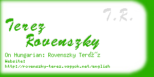 terez rovenszky business card